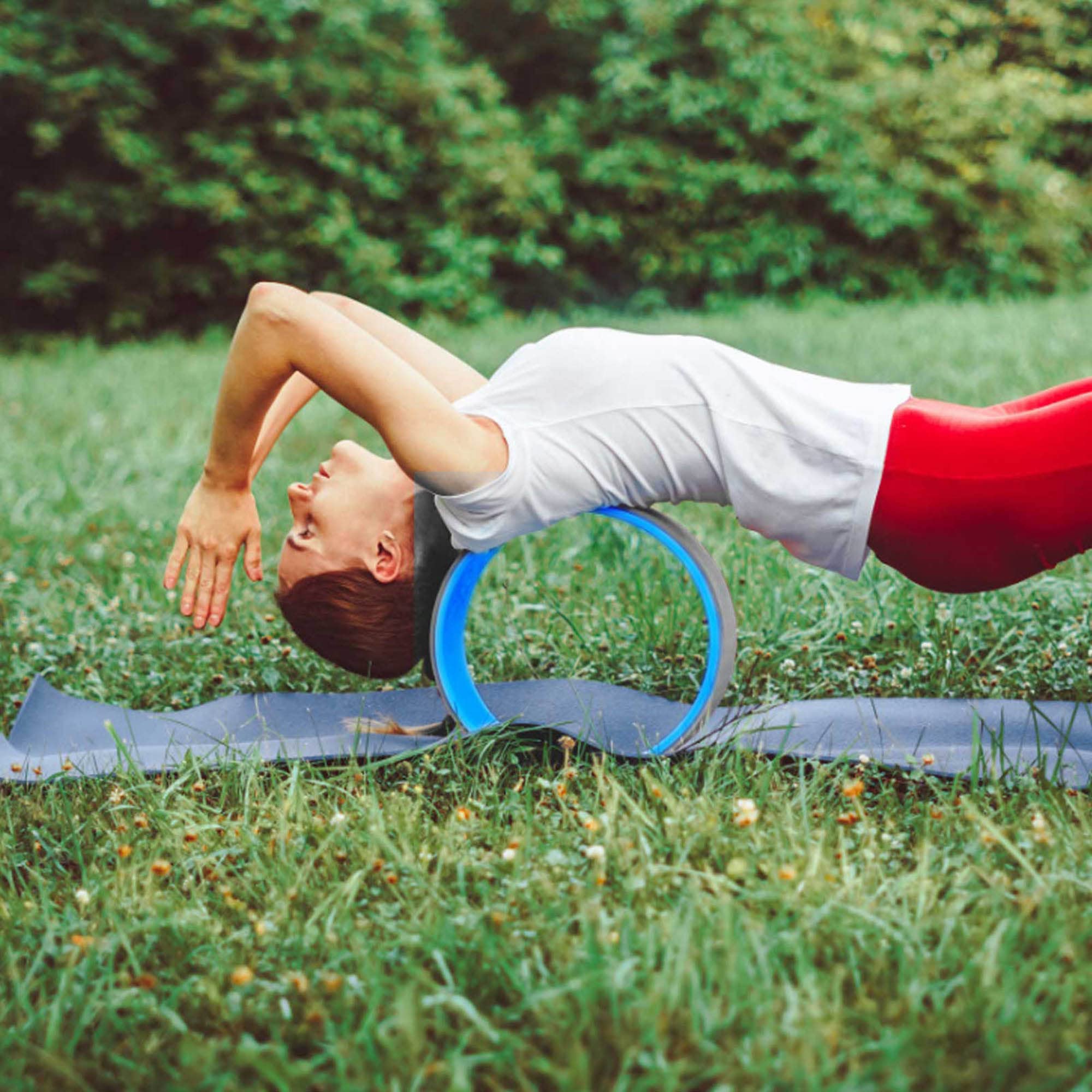 3Pezzi di Accessori per L'equilibrio dello Yoga per Il Rilassamento Muscolare della Ruota dello Yoga per Lo Stretching Prima Dell'esercizio E Il Relax Dopo L'esercizio