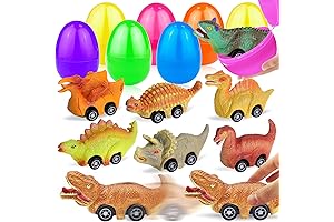 8 Pack Dinosaur Easter Basket Stuffers for Boys