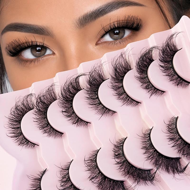 Cílios postiços Fox Eye 6D em fibras faux mink com curvatura D
