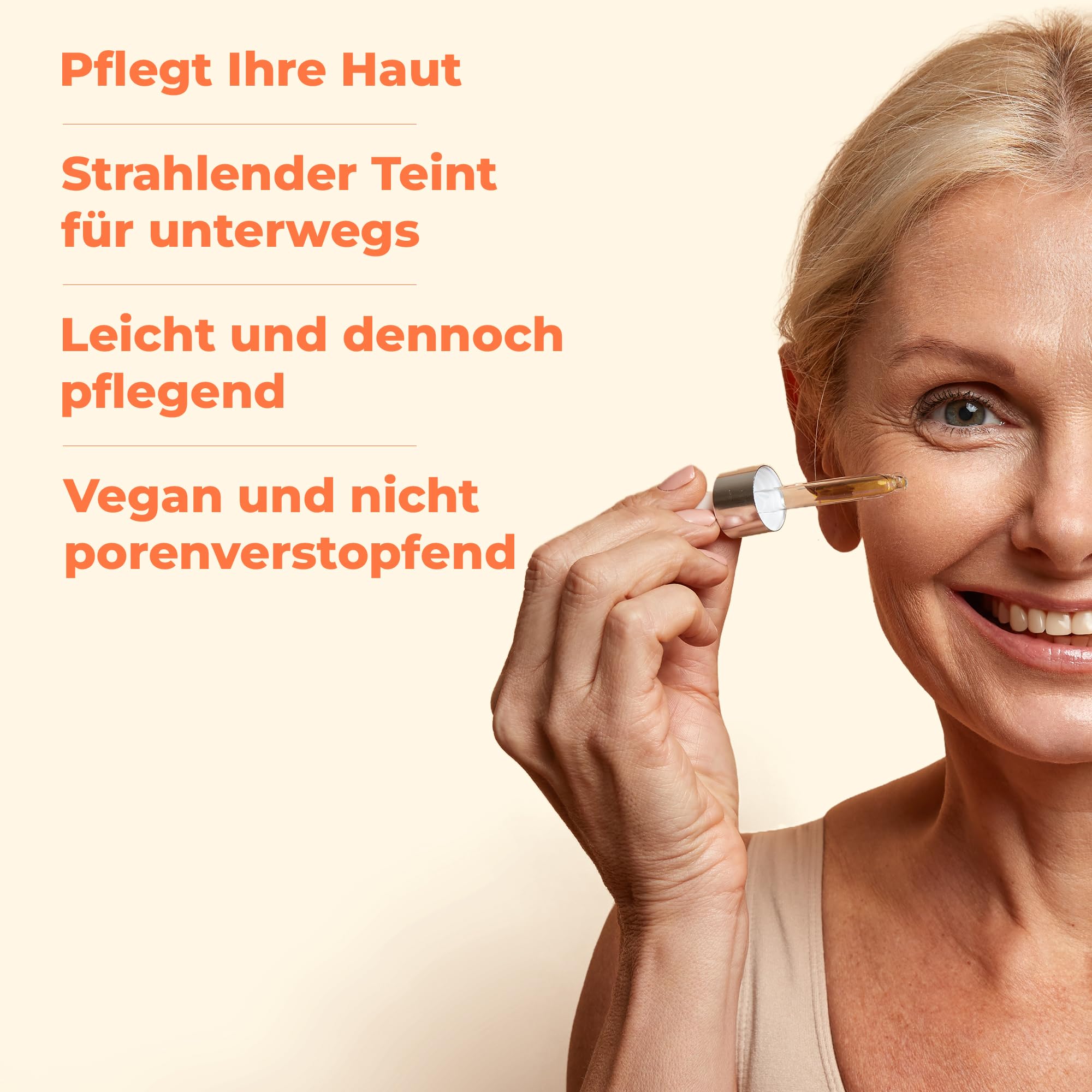 iYURA Prinourish Hautserum – Vegane Gesichtsfeuchtigkeitscreme für einen taufrischen Glanz & langanhaltende Feuchtigkeit – Natürliches Gesichtsöl für trockene Haut, 30 ml
