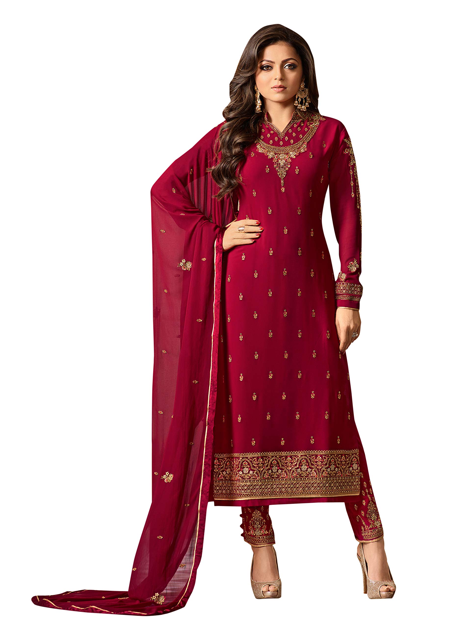 rudraprayag Women's Georgette Salwar Suit Set-picture-21