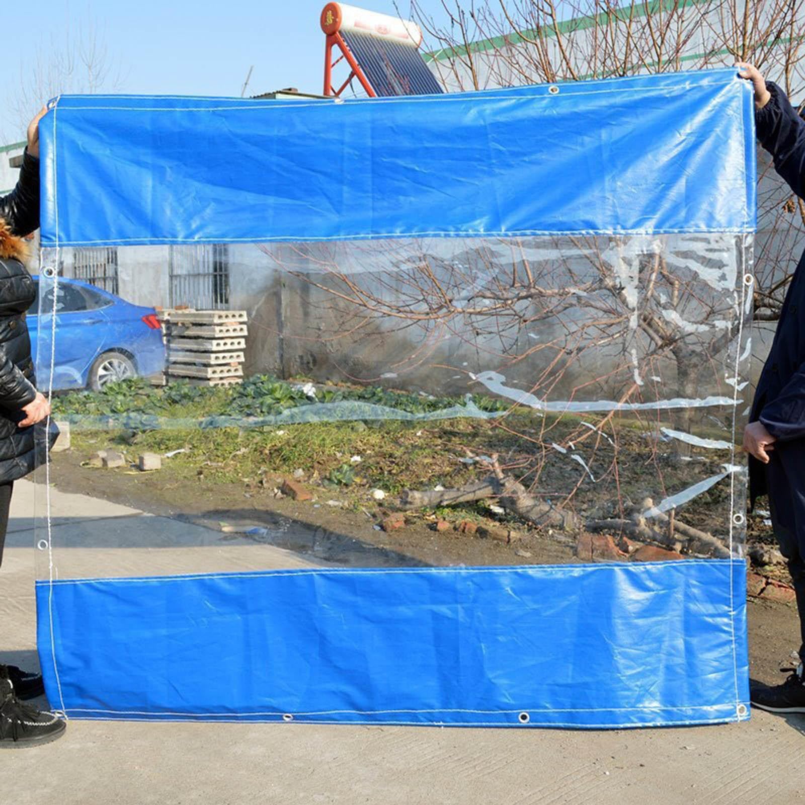 Tenda Da Esterno Impermeabile,Telone in Plastica Trasparente,Tenda 0,3mm,WxH-2x2m/6.6x6.6ft