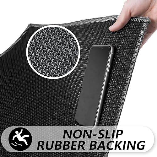 Miniatura 4 de Timo Tapete para interiores, tapete para puerta delantera, 20 x 32 pulgadas, parte trasera de goma absorbente, antideslizante, lavable a máquina,