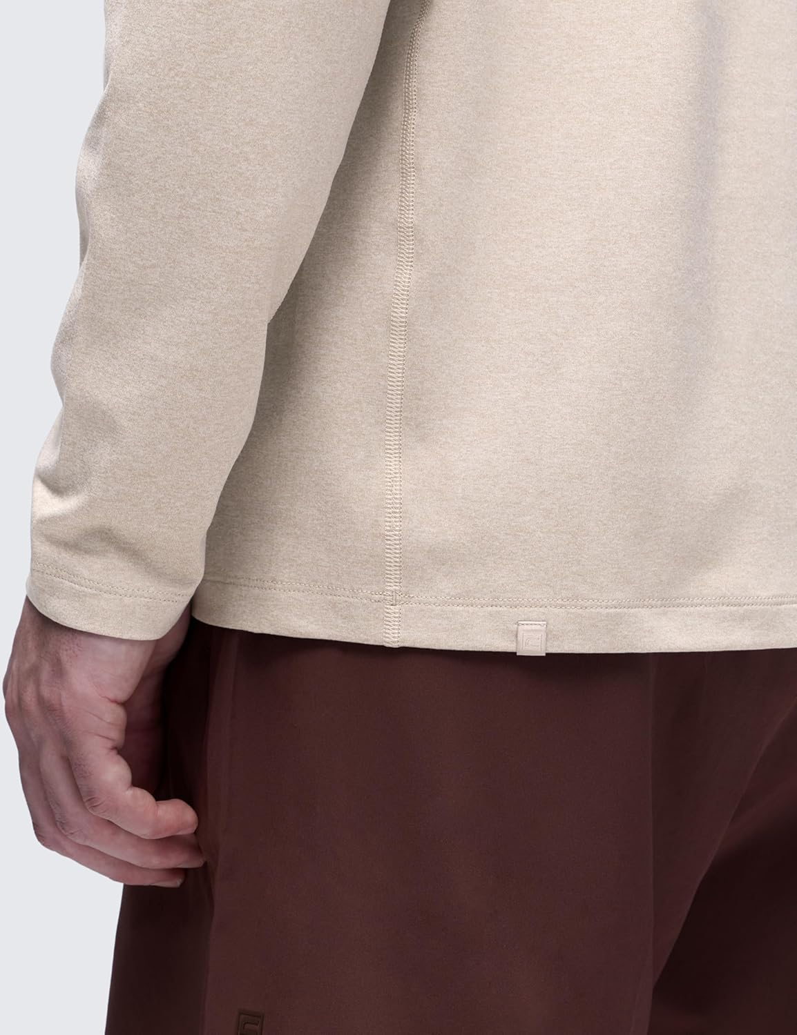 CRZ YOGA Cloud Jersey Long Sleeve Shirts for Men - Crewneck Breathable Casual Workout T-Shirts Soft Basic Tops - Image 4