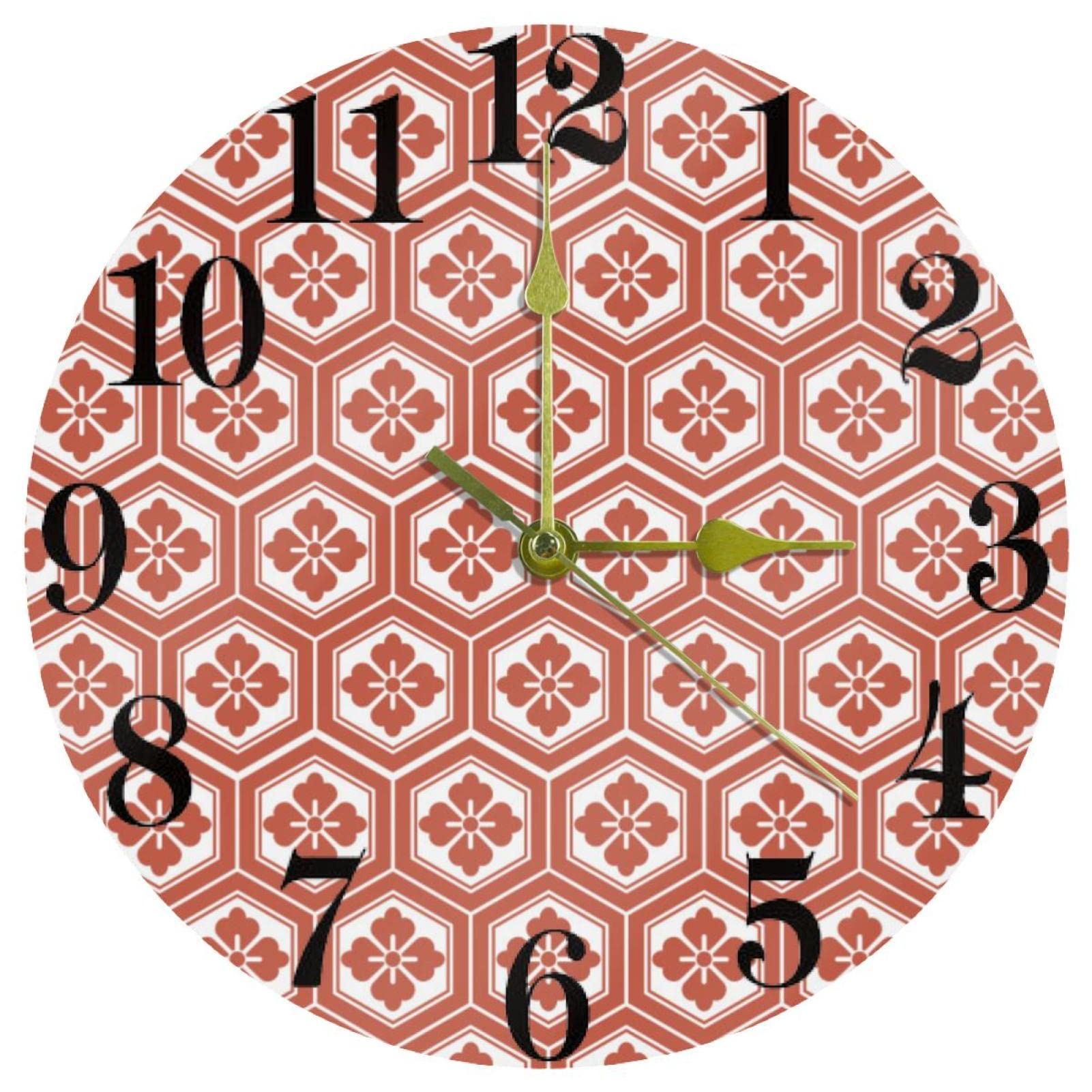 Horloge murale japonaise silencieuse à quartz sans aucun tic-tac