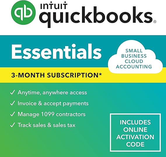 Amazon.com: QuickBooks Online Essentials 2023, 3 Month Subscription Amazon.com: QuickBooks Online Essentials 2023, 3 Month Subscription