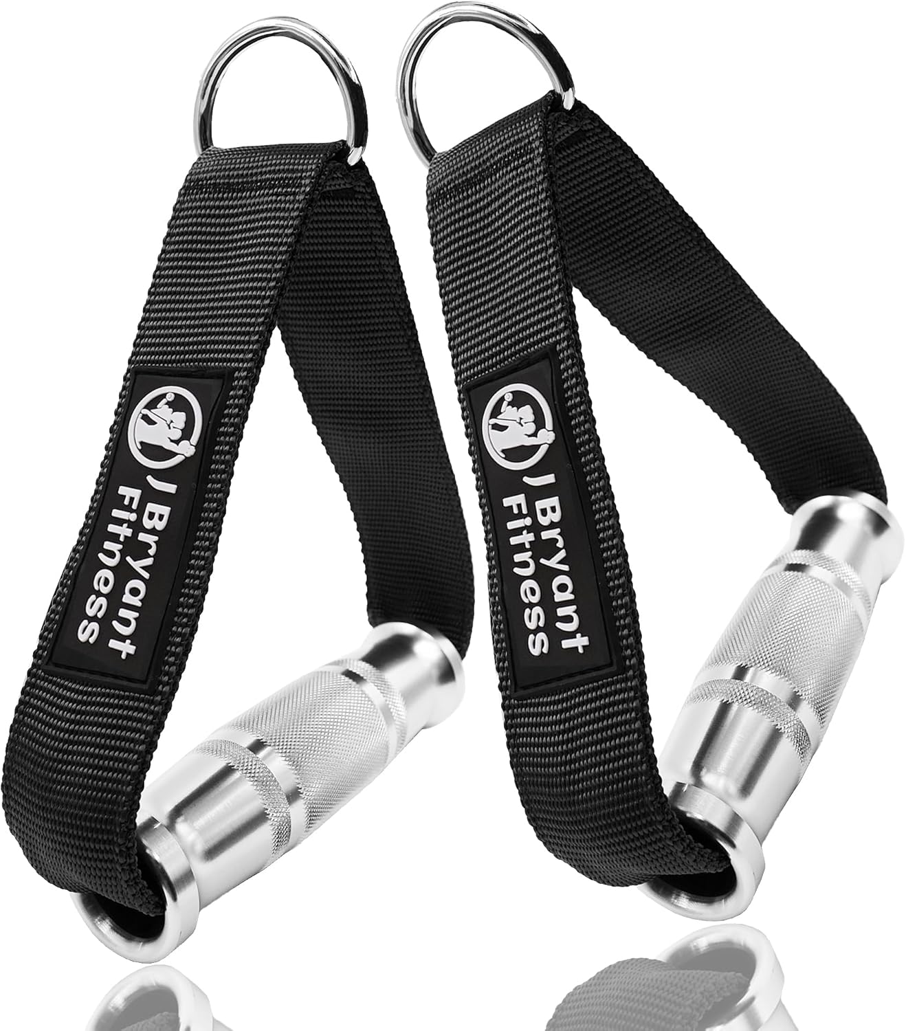 Product image of J Bryant Fitness Resistance Band Handle Cable Machine Attachment for Pulley Machine Heavy Duty Metal D Handle Aluminum Alloy Handle Grips Durable Workout Handle Pulley LAT Pulldown System