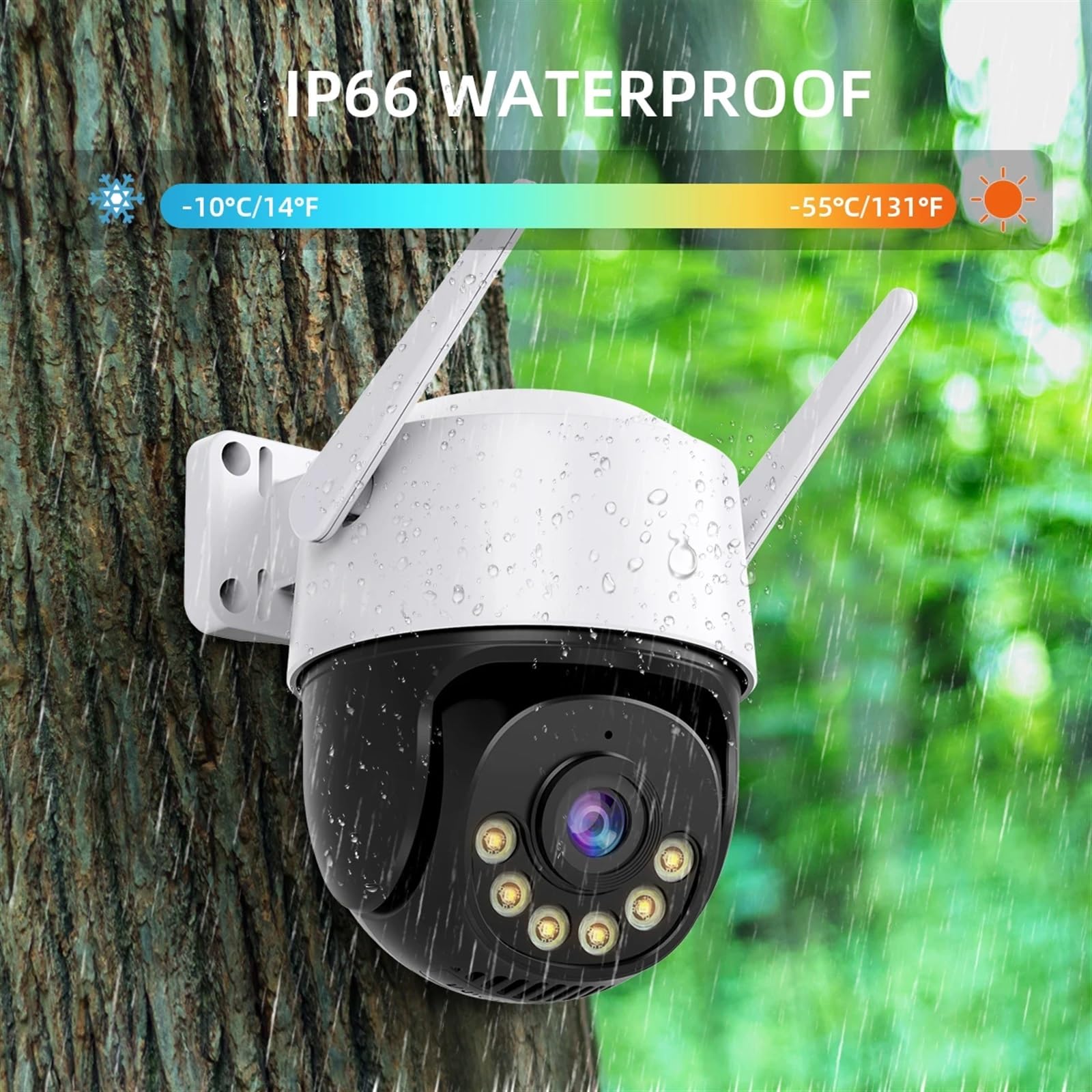 Bezprzewodowa kamera bezpieczeństwa słonecznego na 8MP 4K IP Camera 5MP Speed Dome Auto Tracking PTZ Camera Smart Home Outdoor Wireless WIFI Camera Surveillance Monitor dla Bezpieczeństwa Wewnętrznego
