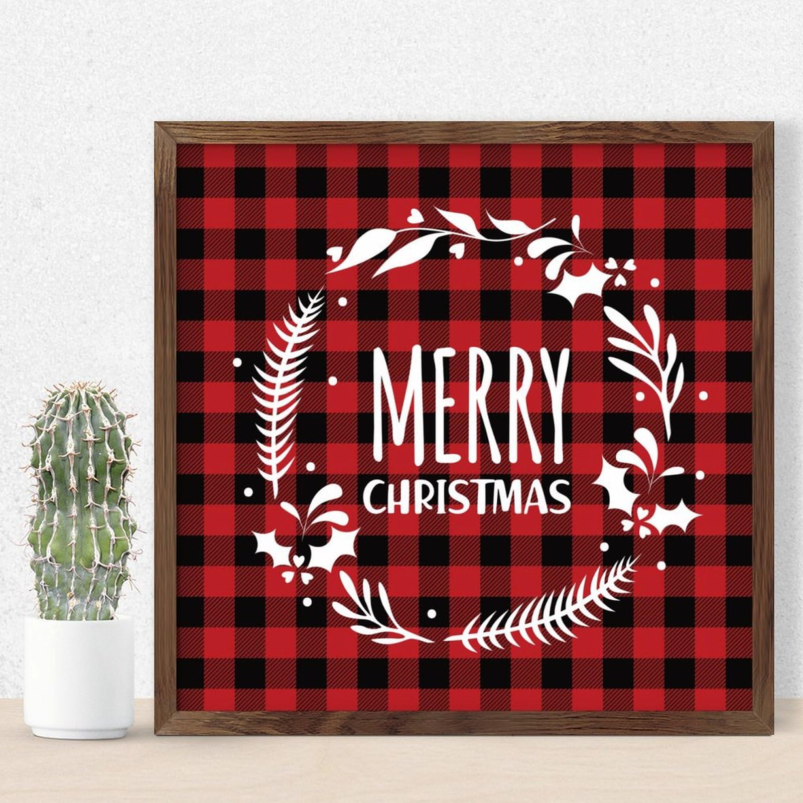 Panneau en bois Merry Christmas pour remplacer les décorations fragiles et encombrantes