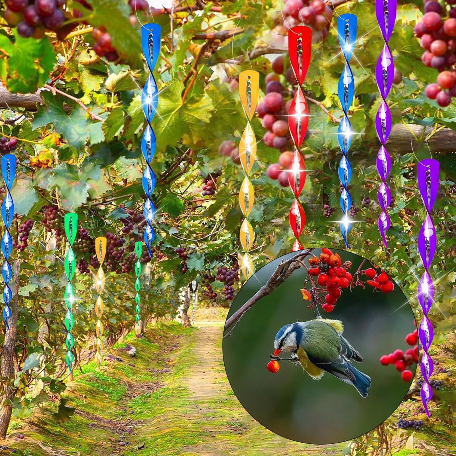 Amazon.co.jp: 鳩よけ 鳥よけ棒 10本セット 鳥よけ キラキラ 360°太陽