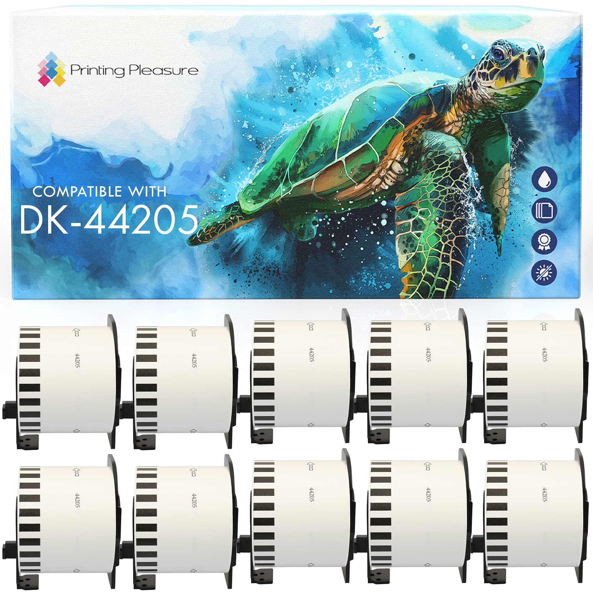 10 X DK44205 Continuous Labels Compatible With Brother P-Touch - View #10