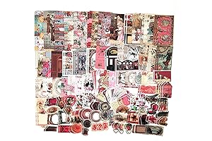 200-Piece Romantic Scrapbooking Supplies Kit for Cherished Memories