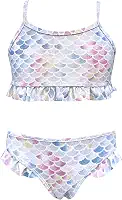 Conjunto de biquíni de duas peças com estampa floral para bebês meninas