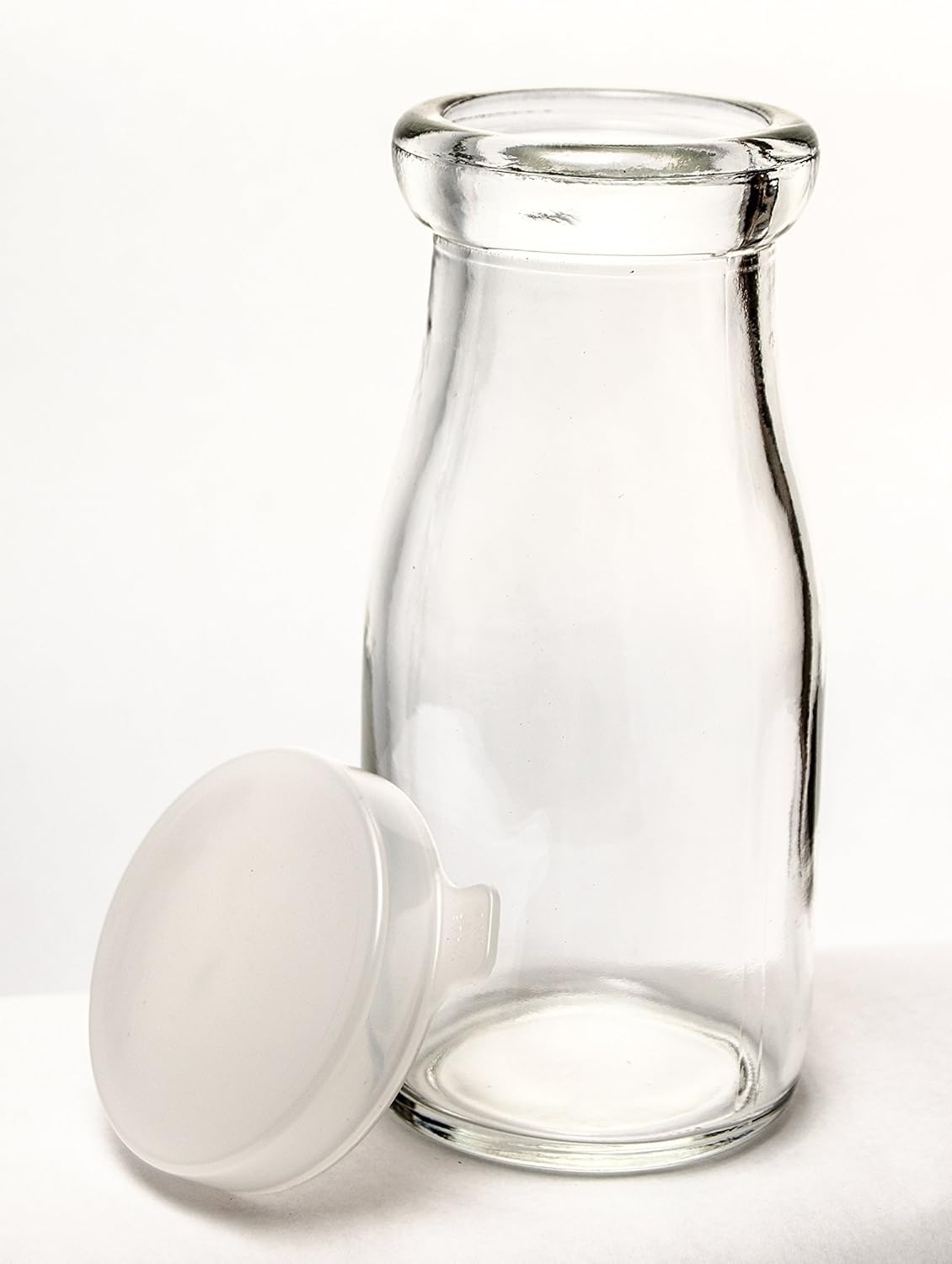 Uр Tо 50% оƒƒ Old Fashioned Heavy Glass Half Pint Milk Bottle, Decanter Cream Server. With Lid (1)