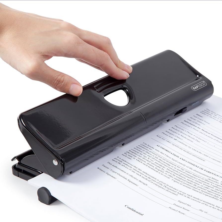 Amazon.com : Rapesco 4-Hole Punch - 720, 22 Sheet Capacity
