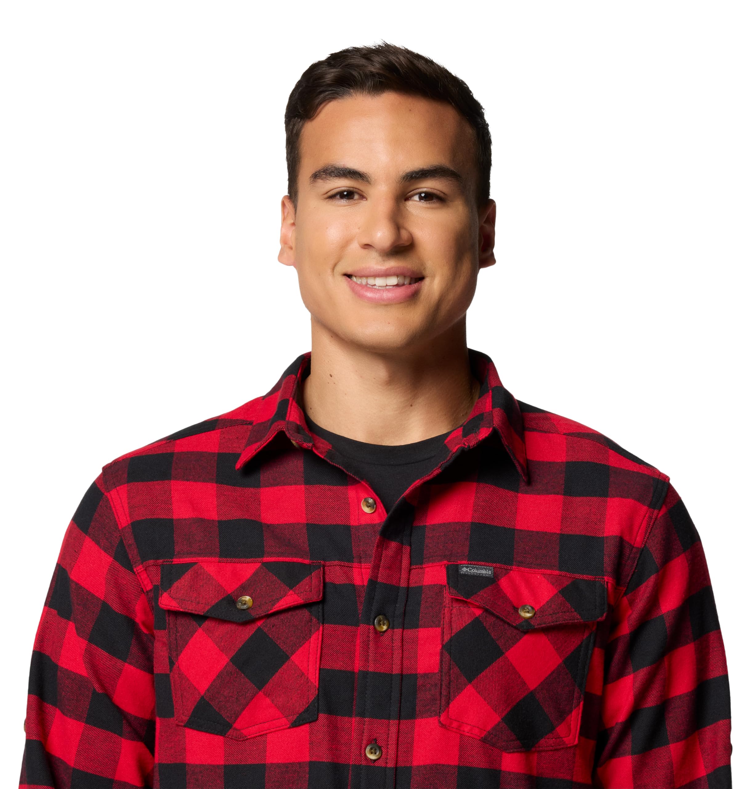 Columbia Men's Bearmouth Springs Roll Up Long Sleeve Flannel Shirt