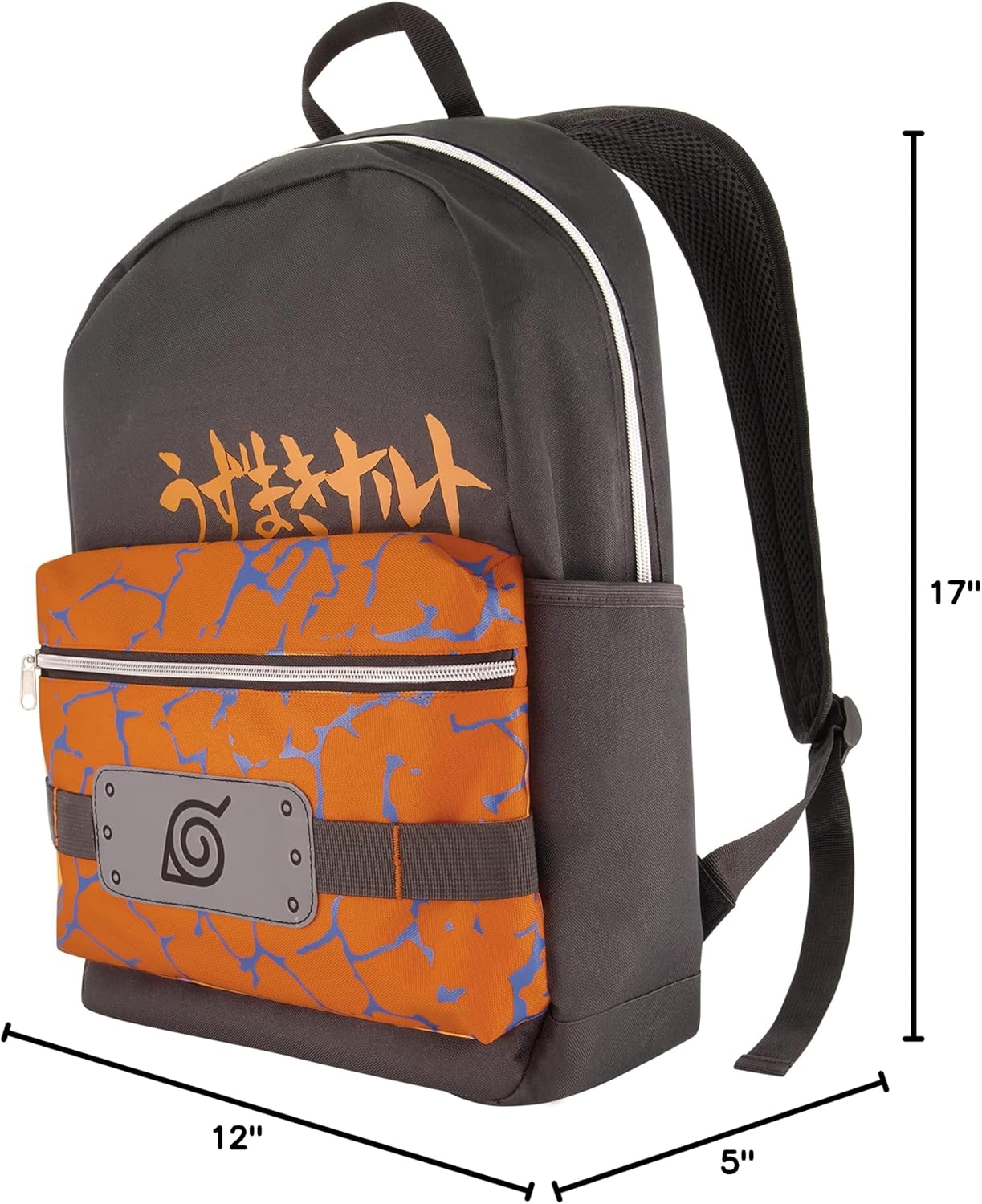 Naruto 13 Inch Sleeve Laptop Backpack, Padded Computer Bag for Commute or Travel, Shinobi Headband, One Size - Image 7