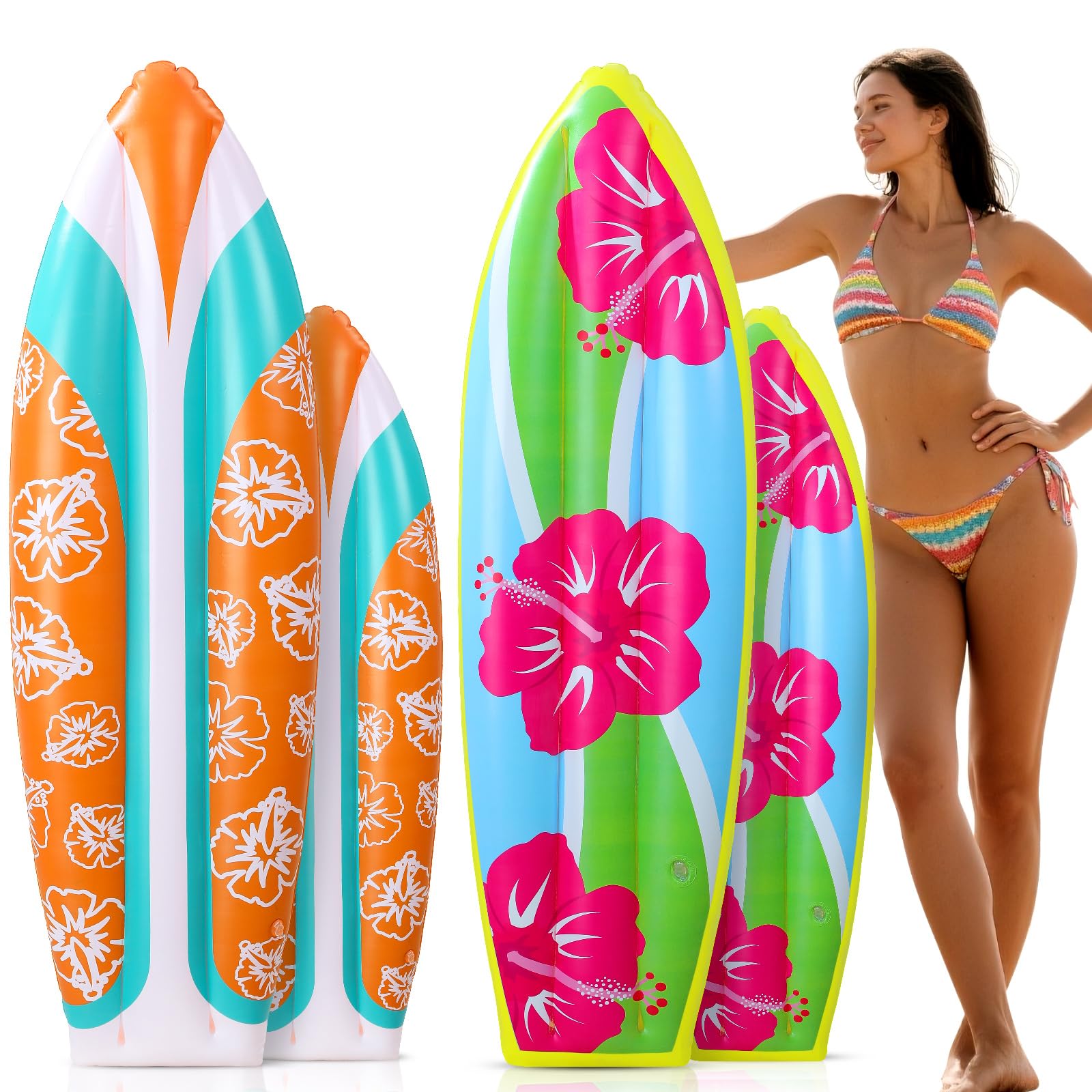 Amazon.com: JellyArch 4 Pcs Giant Inflatable Surf Board 59 36 in