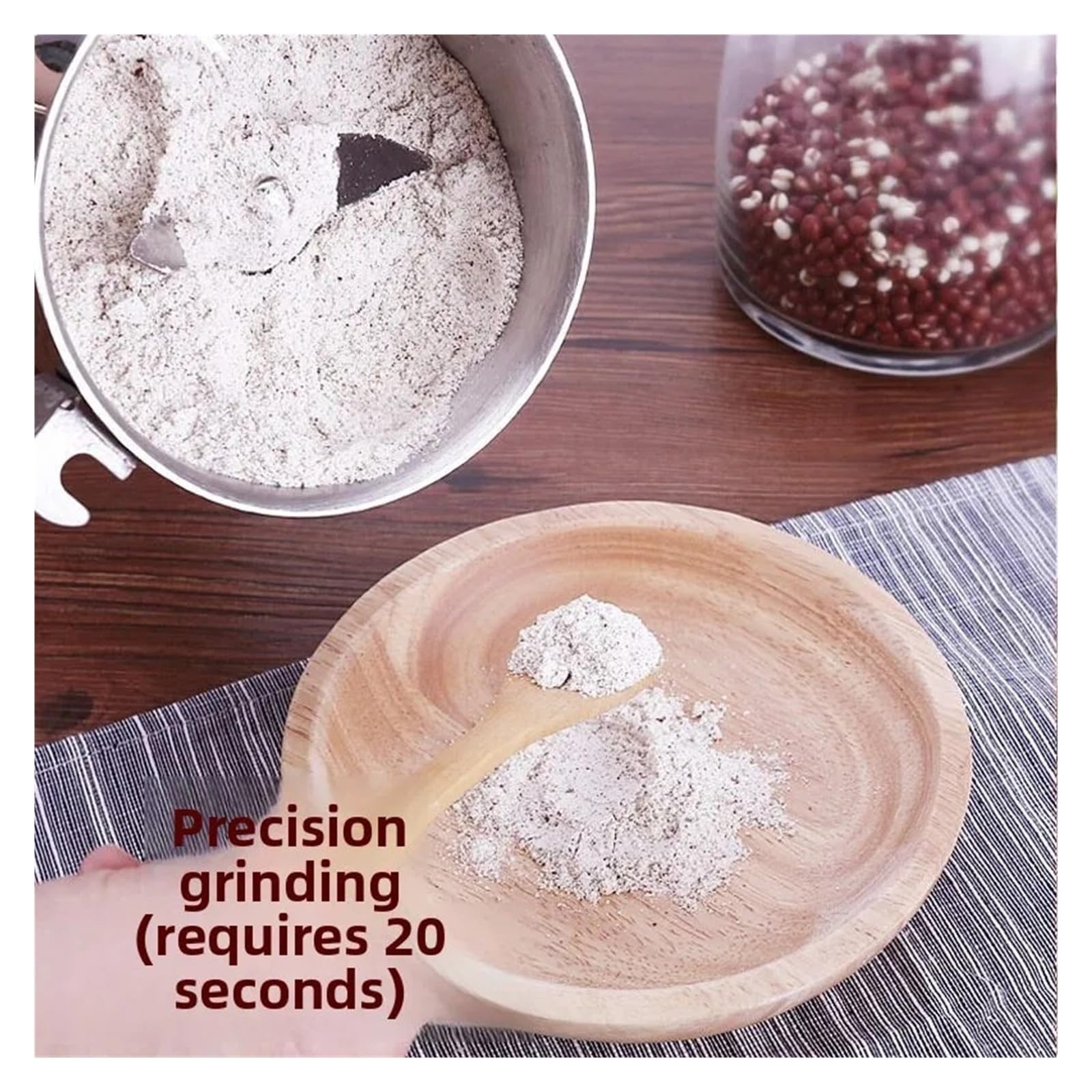 Smerigliatrice elettrica, 150G Grani Spezie Cereali Caffè Cibo Secco Macinacaffè Macchina Gristmill Casa Fagioli Espresso Elettrico