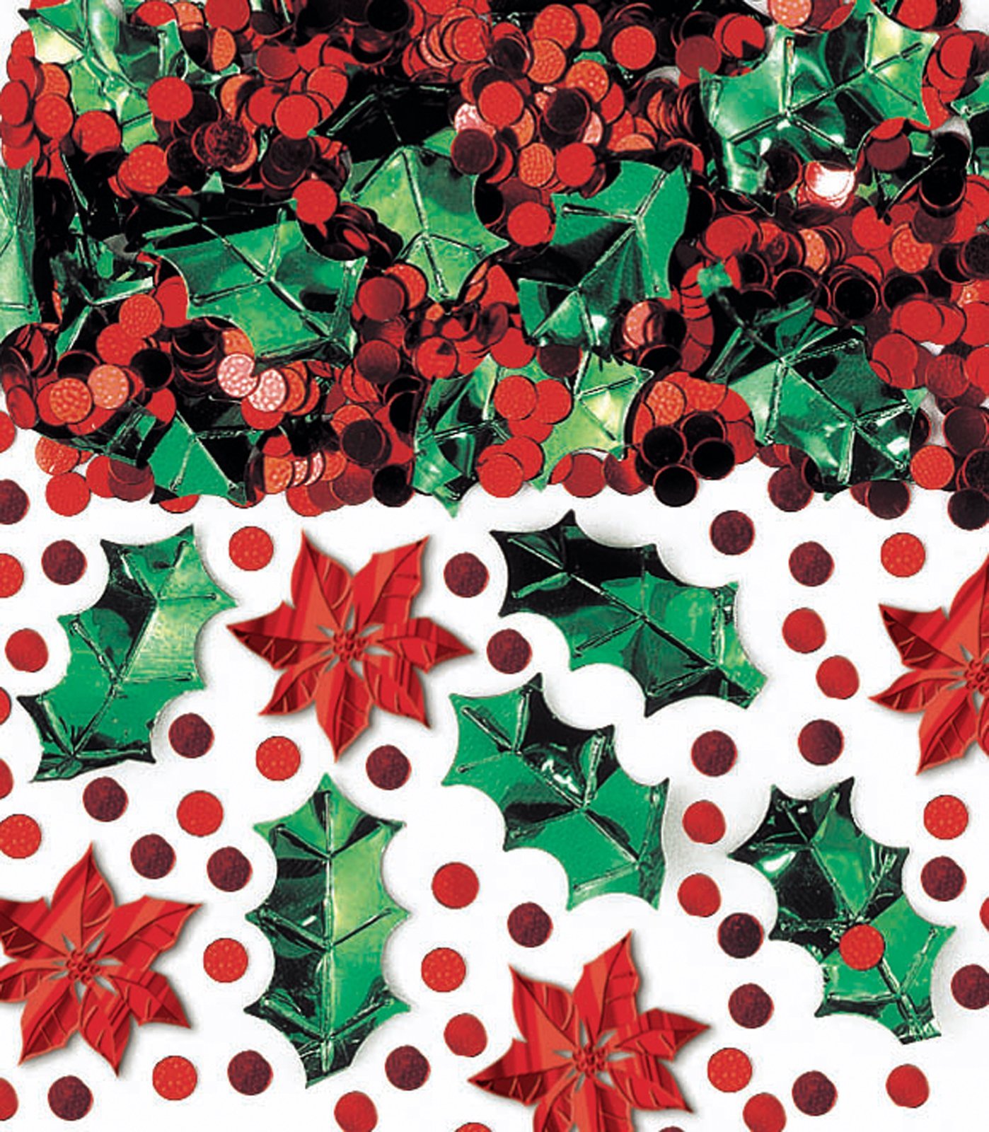 Amscan 378634 - Christmas Holly with Berries Party Table Confetti - 70g — image 1