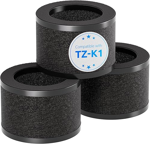Miniatura 7 de Hfunmo Filtro de repuesto TZ-K1 compatible con purificador de aire ToLife TZ-K1, purificadores de aire AROEVE MK01 MK06, filtro HEPA verdadero H13 3