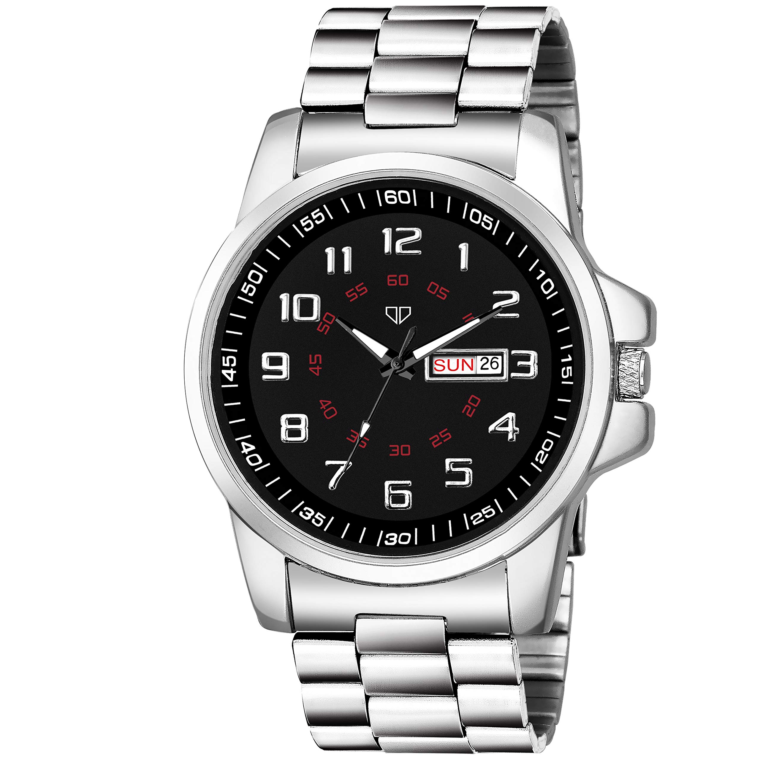 Walrus Mens Watch Black Dial Silver Metal Chain Strap Stylish Design Alloy Case Professional & Casual Use- Old Money Style Mens Wrist Watch for Gift 42mm Analog Display (B083W6Q6K4) Amazon Price History, Amazon Price Tracker