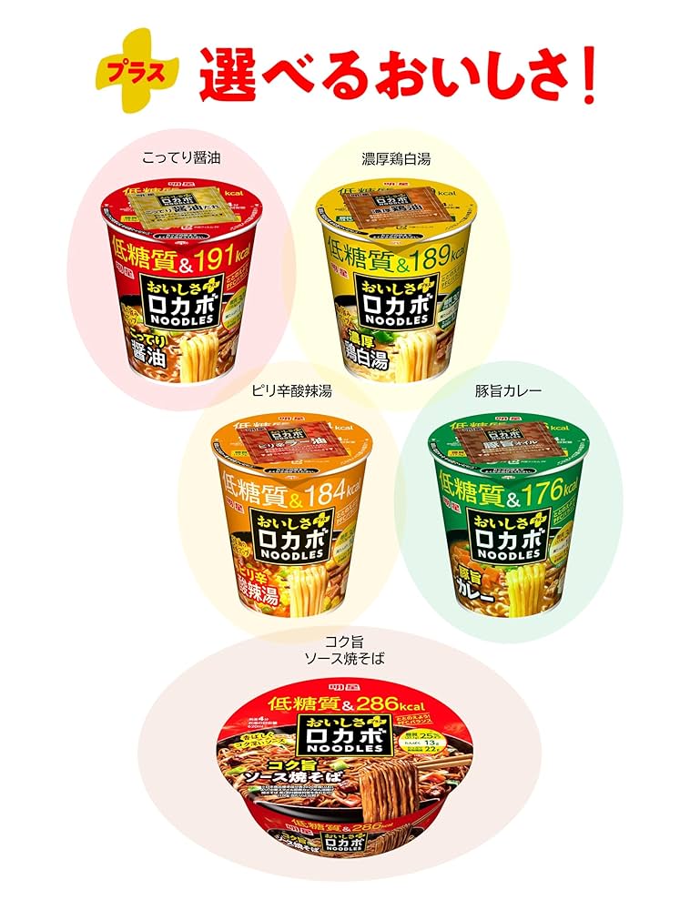 炭水化物大好き Amazon.co.jp: 明星 ロカボNOODLES おいしさプラス ピリ辛酸辣湯
