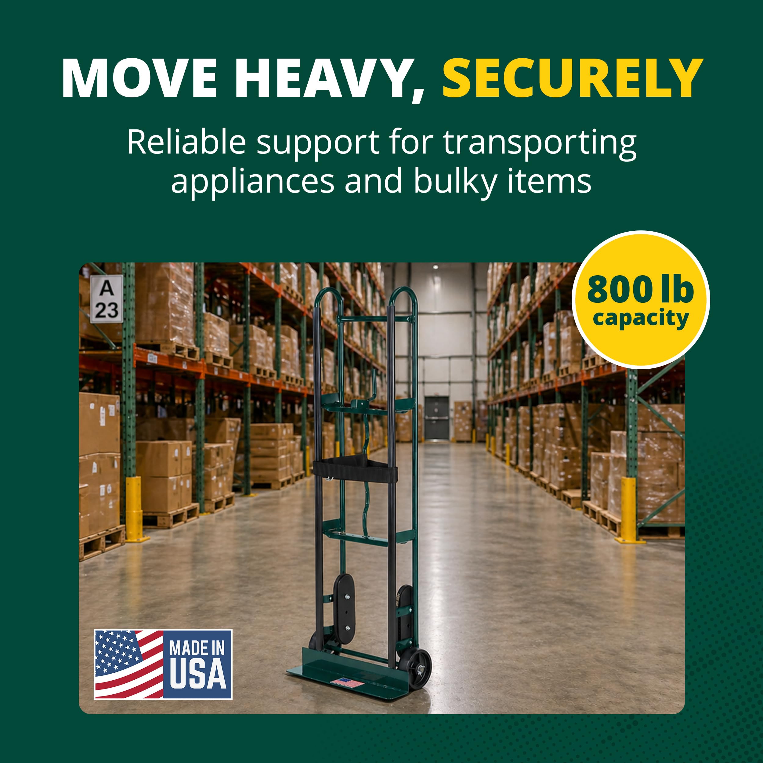 Harper camiones 6781 800-pound Capacidad Appliance Dolly
