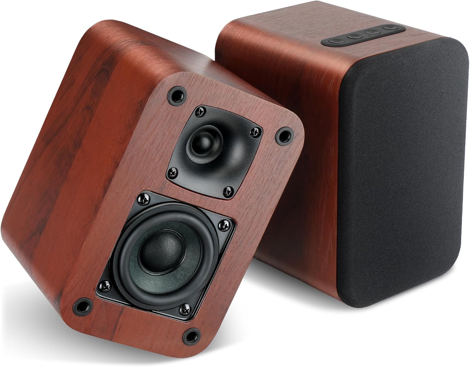 Powered Bluetooth Bookshelf Speakers, 40W Record Player Speakers with 2.75 Inch Woofer, Stereo Speakers with Optical/AUX/TV-ARC Connection for Turntable, No Receiver or Amplifier Required. Powered Bluetooth Bookshelf Speakers, 40W Record Player Speakers with 2.75 Inch Woofer, Stereo Speakers with Optical/AUX/TV-ARC Connection for Turntable, No Receiver or Amplifier Required.
