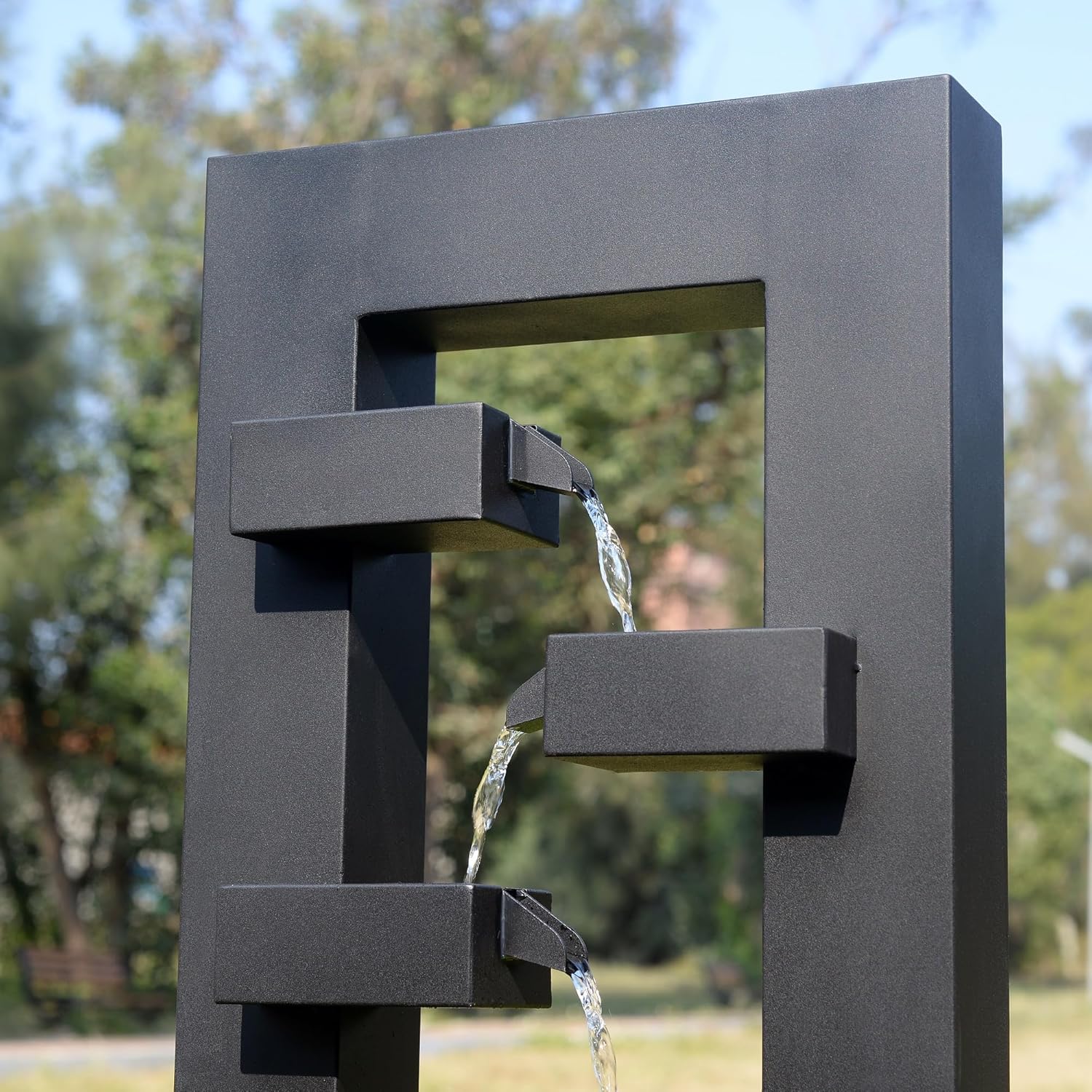 Black Elegance - Outdoor Metal Fountain