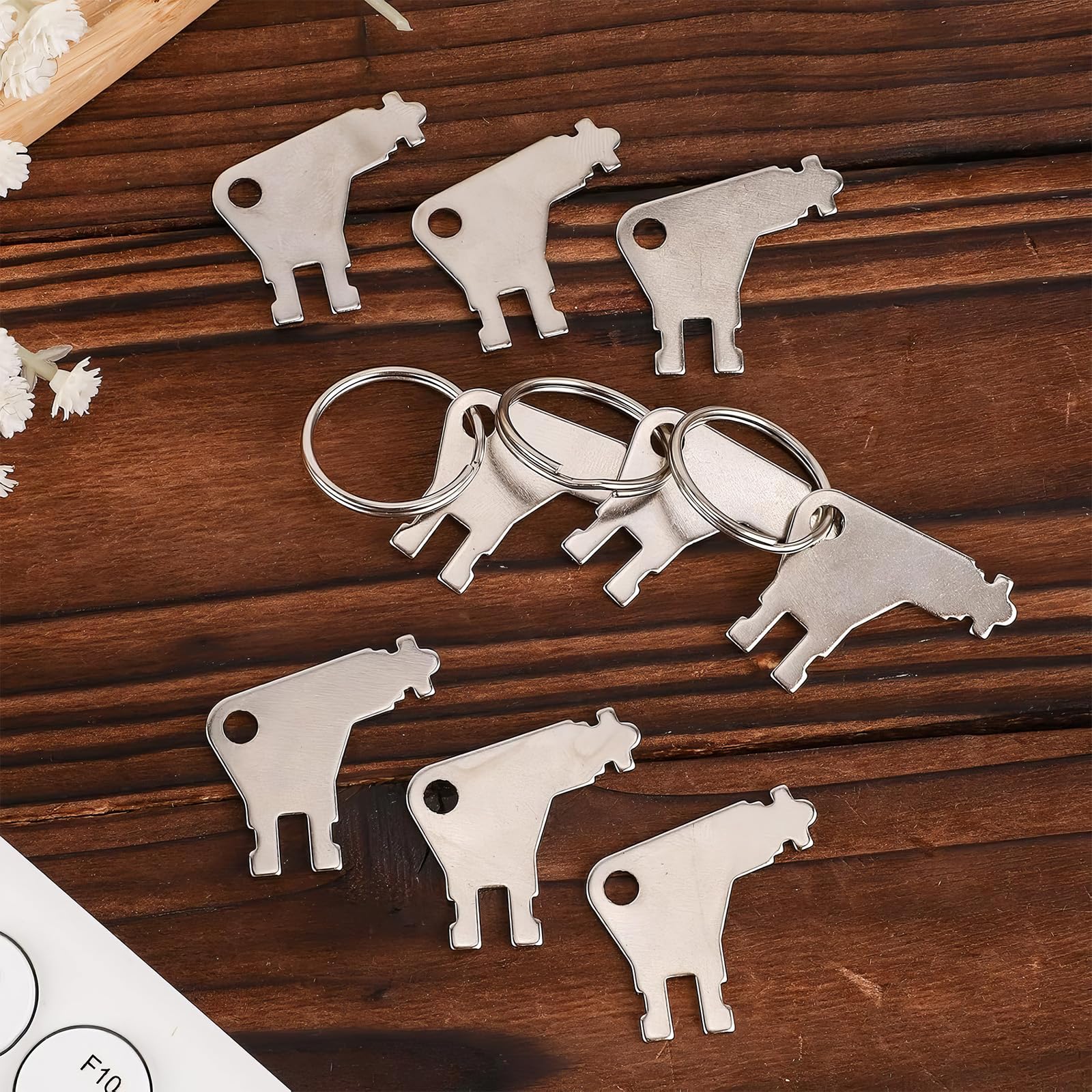Chiave per Dispenser Carta Igienica in Metallo - Set da 5 Pezzi con 5 Anelli, Compatibile con Georgia Pacific, Tork SCA, San Jamar - Per Asciugamani di Carta, Dispenser Bagno e Uffici