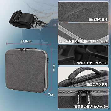 DJI RS4 Mini Case, Portable Travel Handbag Hard Shell Gimbal Case with