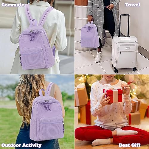 Miniatura 6 de BTOOP Mini mochila para mujeres y niñas, resistente al agua, mochila pequeña, bolsa de hombro para mujeres, adultos, niños, escuela, viajes