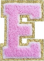 Vista 157 de SPRT - Parches de letras de chenilla universitaria con purpurina, parche de letras blancas para planchar con letras del alfabeto para disfraz