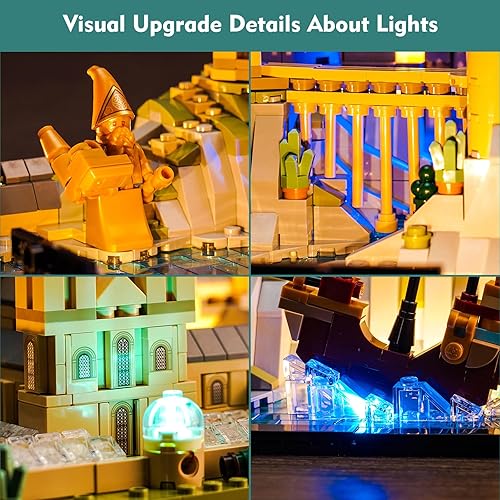 Miniatura 4 de VONADO Kit de luces LED para Lego Harry Potter Hogwarts Castle and Grounds 76419, versión musical, juego de iluminación creativa, accesorios