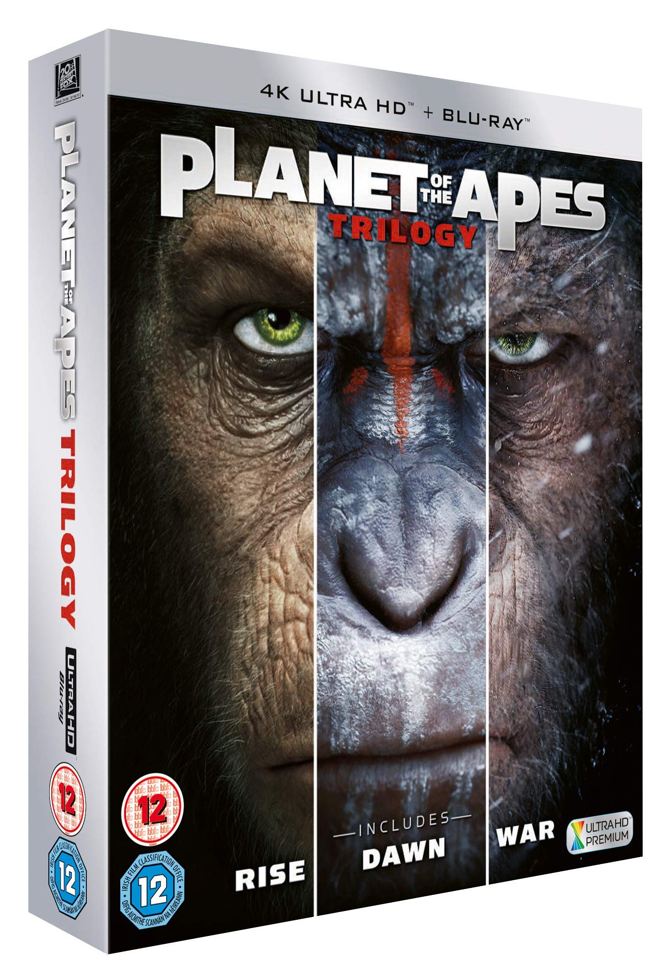 Planet Of The Apes Trilogy Boxset UHD [4K Ultra-HD + 4k]