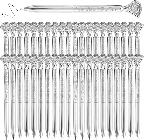 Miniatura 8 de Bolígrafos de diamantes personalizados con nombre, cristal a granel, grabado de metal, bolígrafo personalizado, bolígrafos divertidos brillantes a