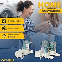 Vista 9 de AZ4U La válvula de entrada de agua de la lavadora fría 5220FR2075L y caliente 5220FR2006H reemplaza 5220FR2006L 5220FR2006Q 5221ER1003A 5221ER1003C