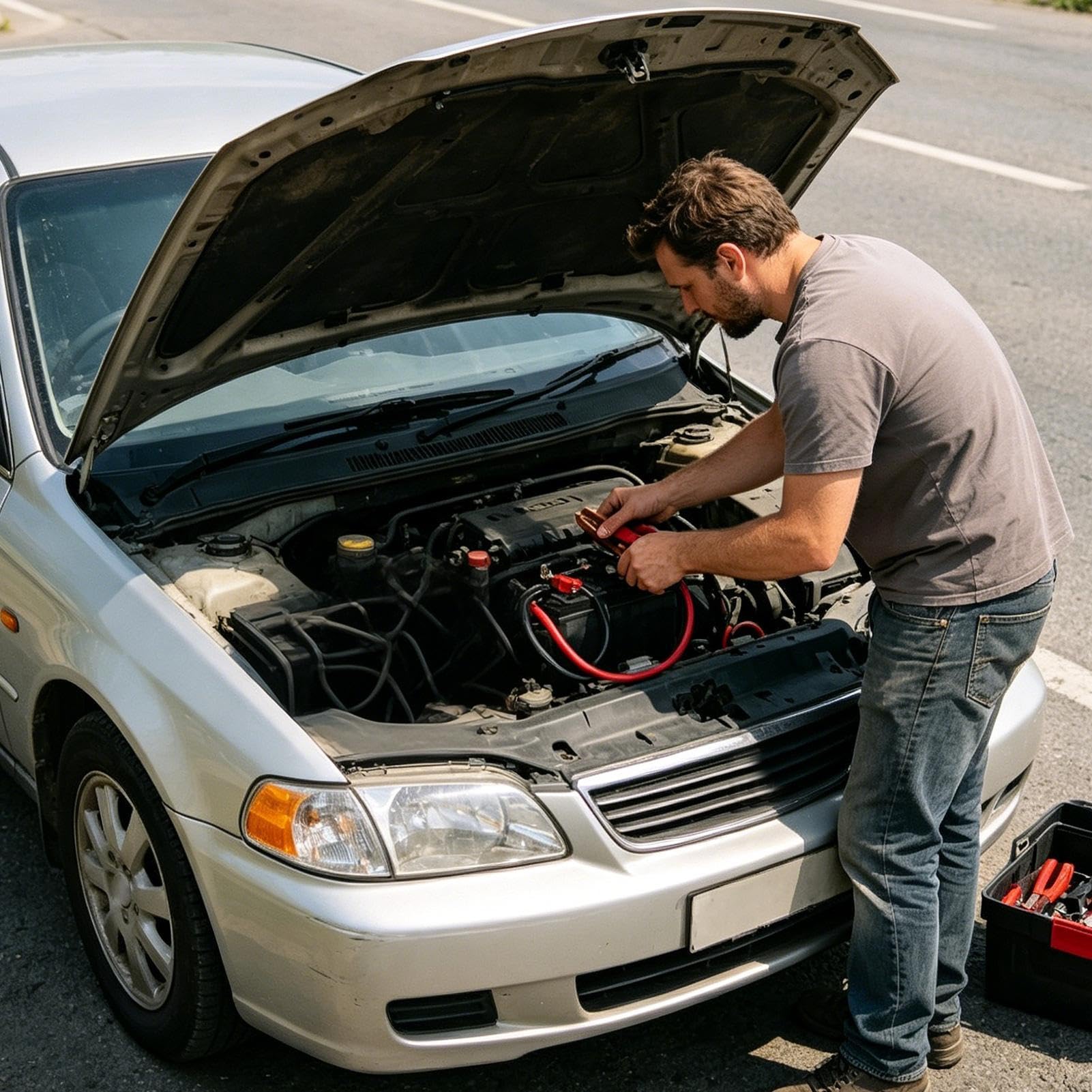 Generisch Starthilfekabel Für Autobatterie 20-TLG. | Starter-Booster-Klemmkabel Für Anhänger Limousine Lkw Suv Pickup Wohnmobil Zuhause Garage Und Werkstatt