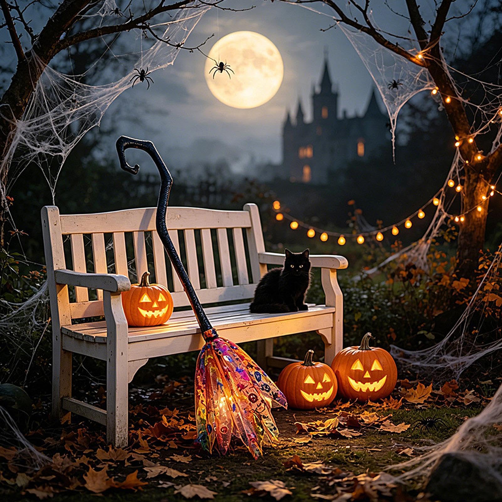 Generico Scopa Da 8 Pezzi Di Colorati Per Feste In Costume | Decorazione Scopa da di Halloween Per Feste, Vacanze, Carnevale, Ballo In Maschera, Spettacoli Teatrali, Raduni