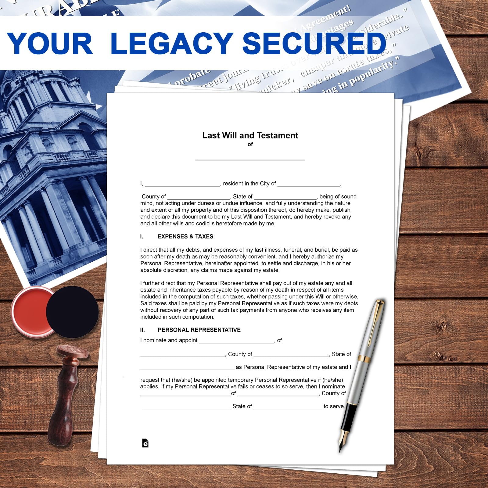Estate Planning Kit: Wills, Power of Attorney & More -4 Estate Planning Kit: Wills, Power of Attorney & More -4