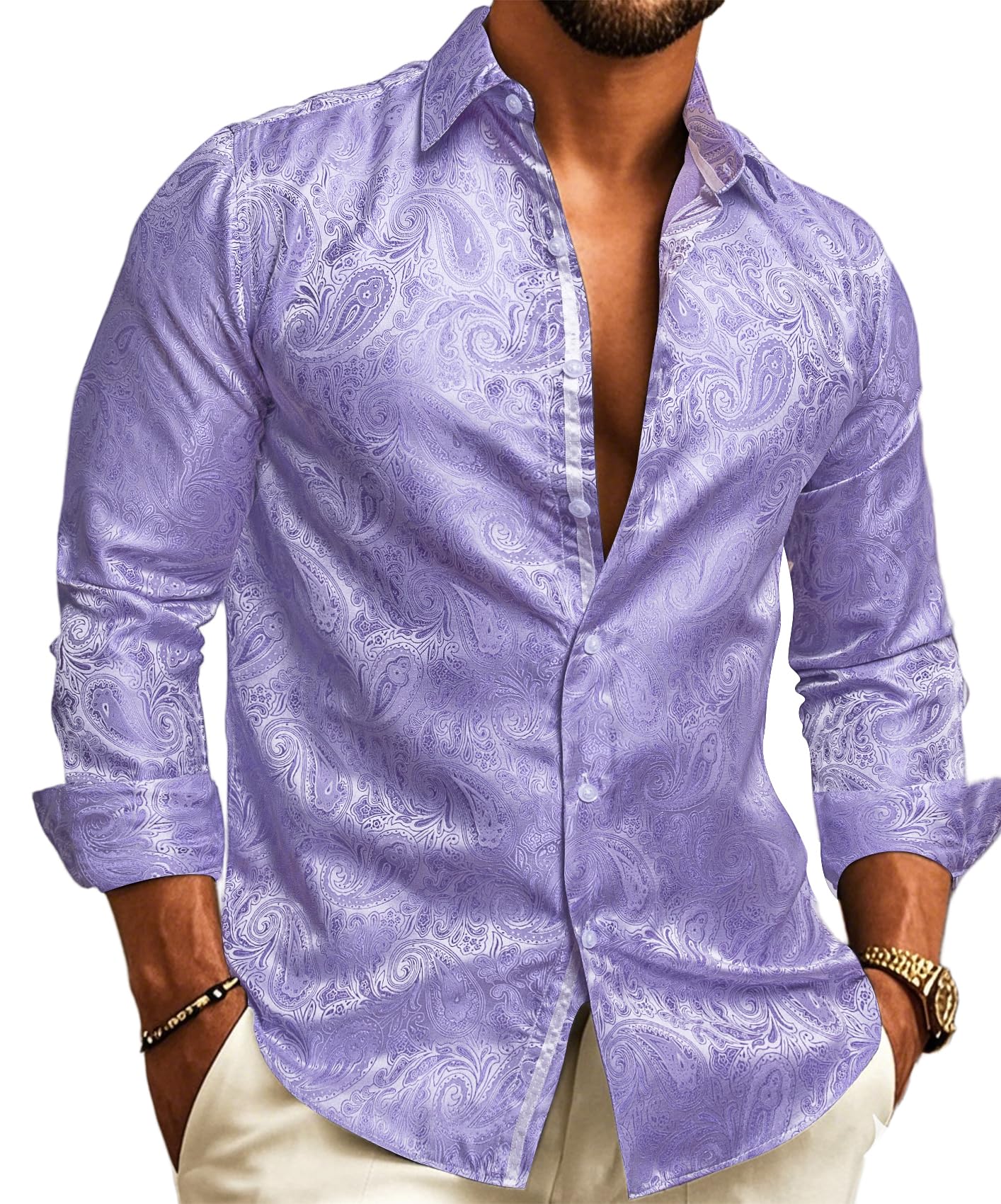 Barry.Wang Paisley Shirt
