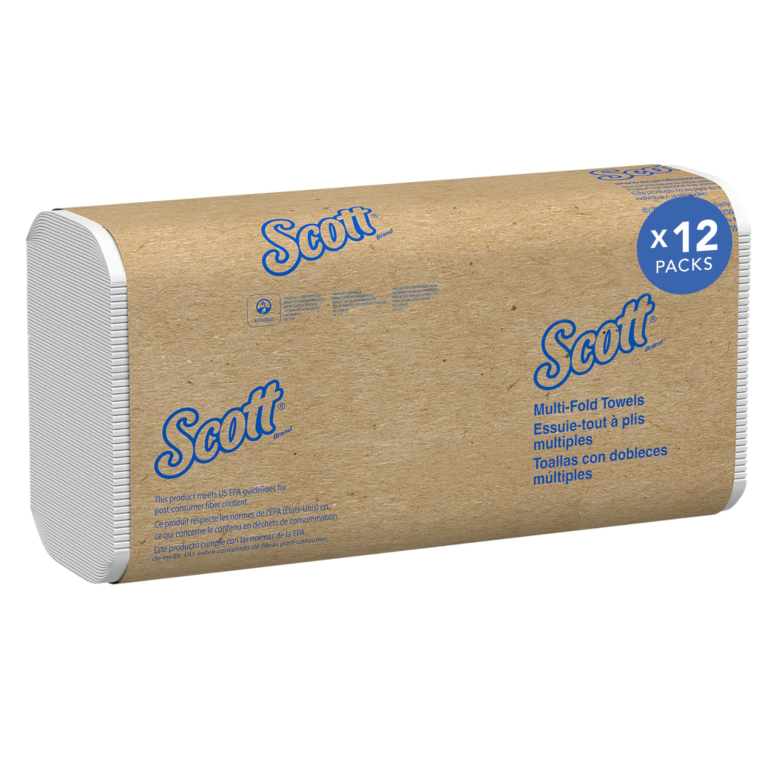 Scott® Universal Multifold Paper Towels, Bulk (58091), Absorbency Pockets, White, 9.2