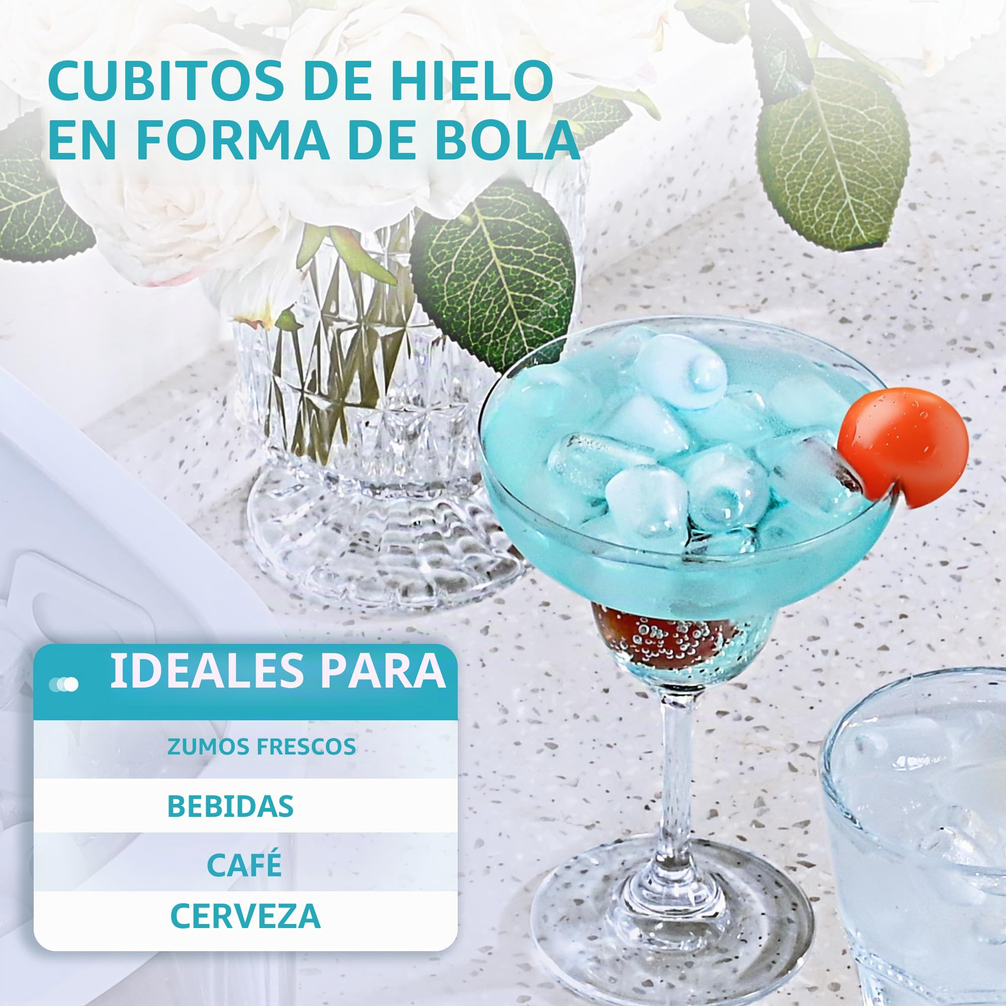 EUHOMY Máquina de cubitos de hielo de acero inoxidable, 24 cubitos de hielo en 13 minutos, 24 kg/24 h, máquina de hielo autolimpiable de 3,2 L con pala de hielo y cesta Gris