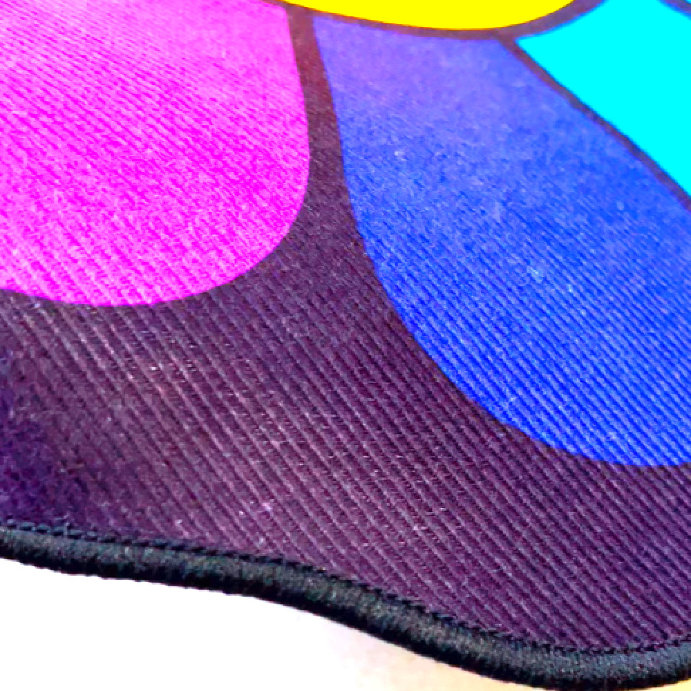 Tapete redondo 120x120 cm con diseño colorido miniatura 2