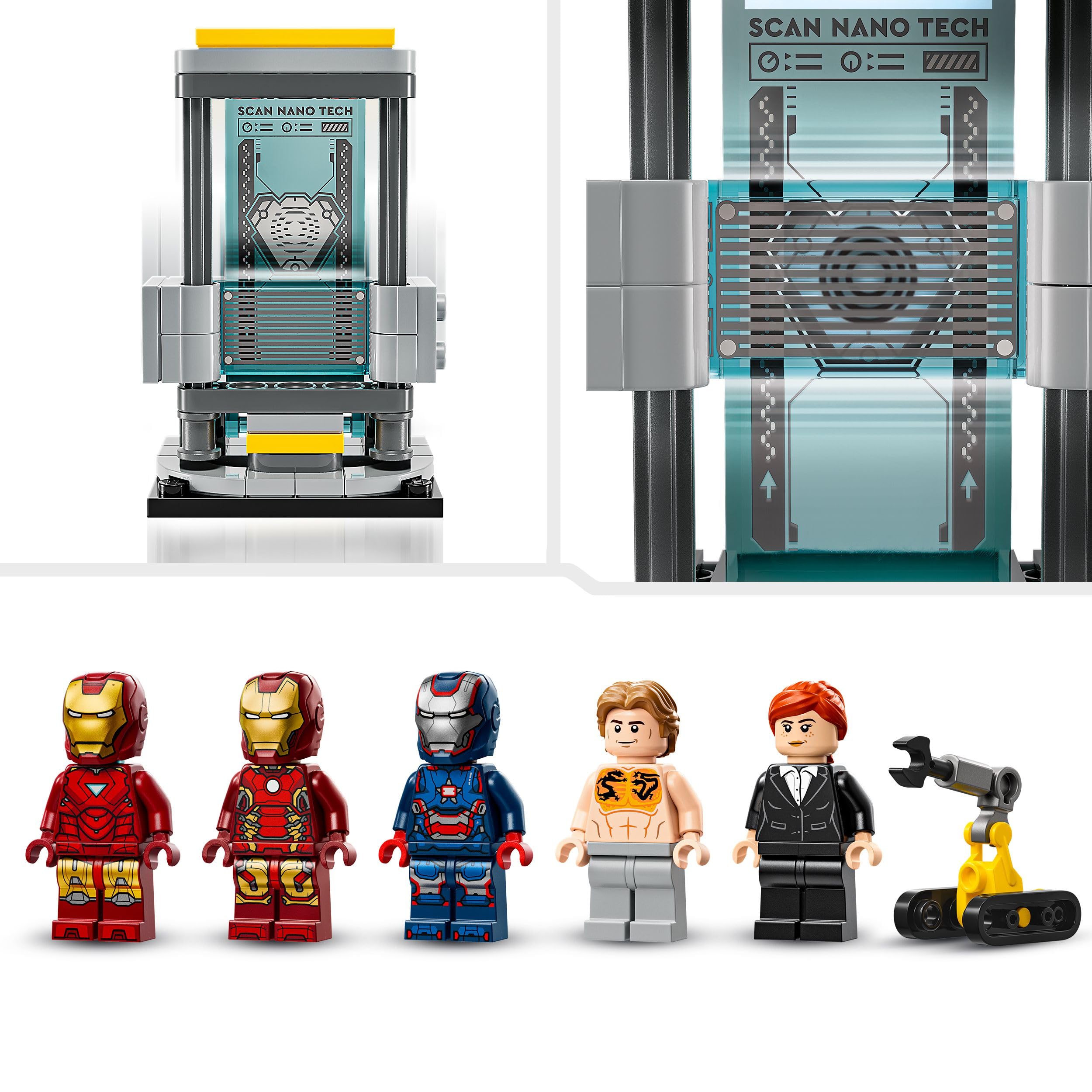 LEGO Marvel Iron Man's Laboratory: Hall of Armor with Minifigures