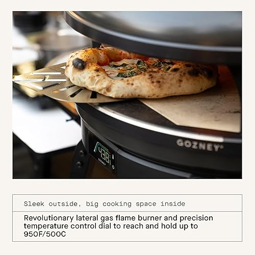 Miniatura 5 de Gozney Horno de pizza Arc, negro hueso, quemador de gas, control de temperatura de precisión y cubierta de horno de pizza de arco, repelente a la