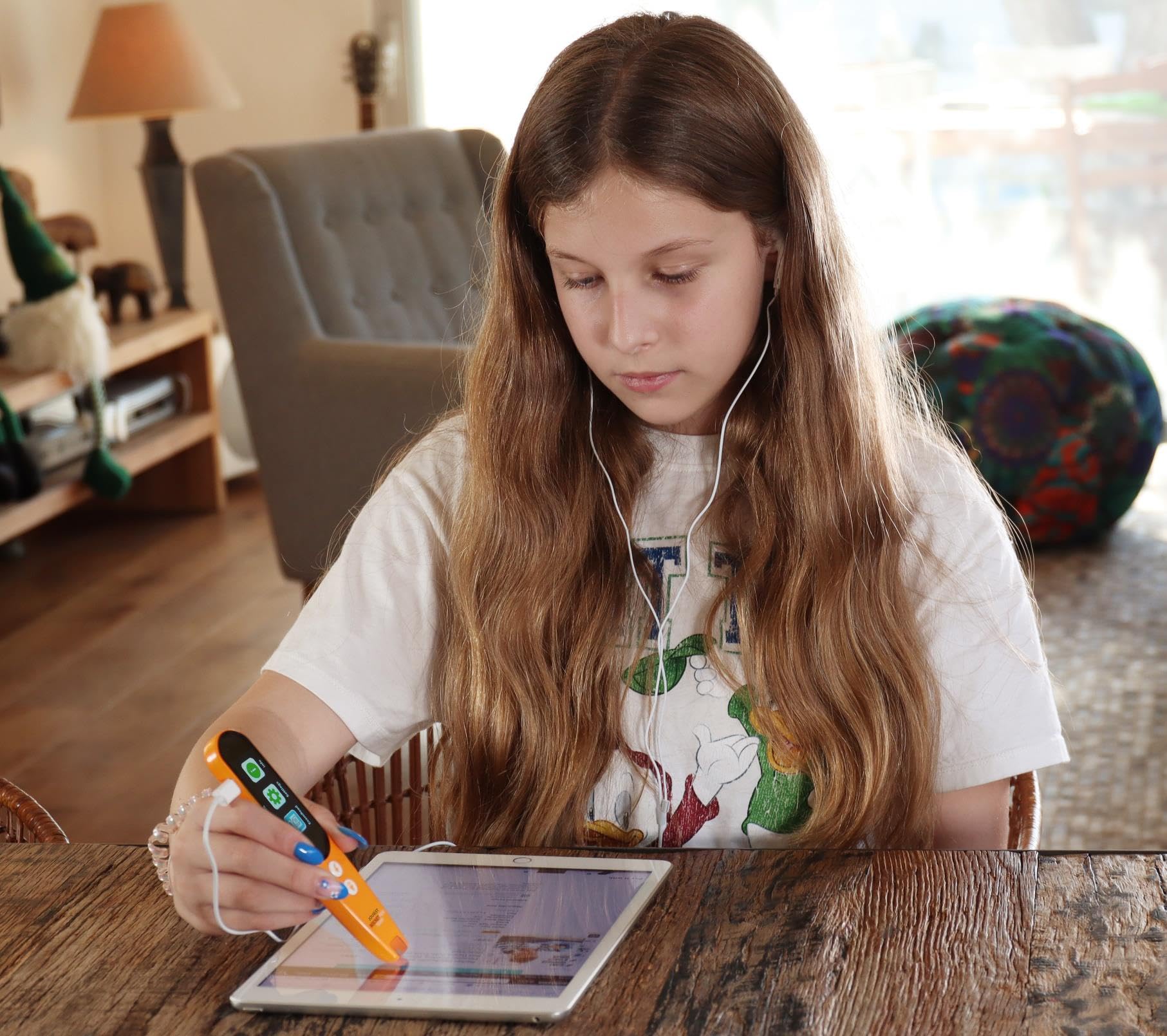 JOURIST Reader 3 Offline-Vorlesestift für Kinder und Erwachsene mit Touchscreen und Leselineal
