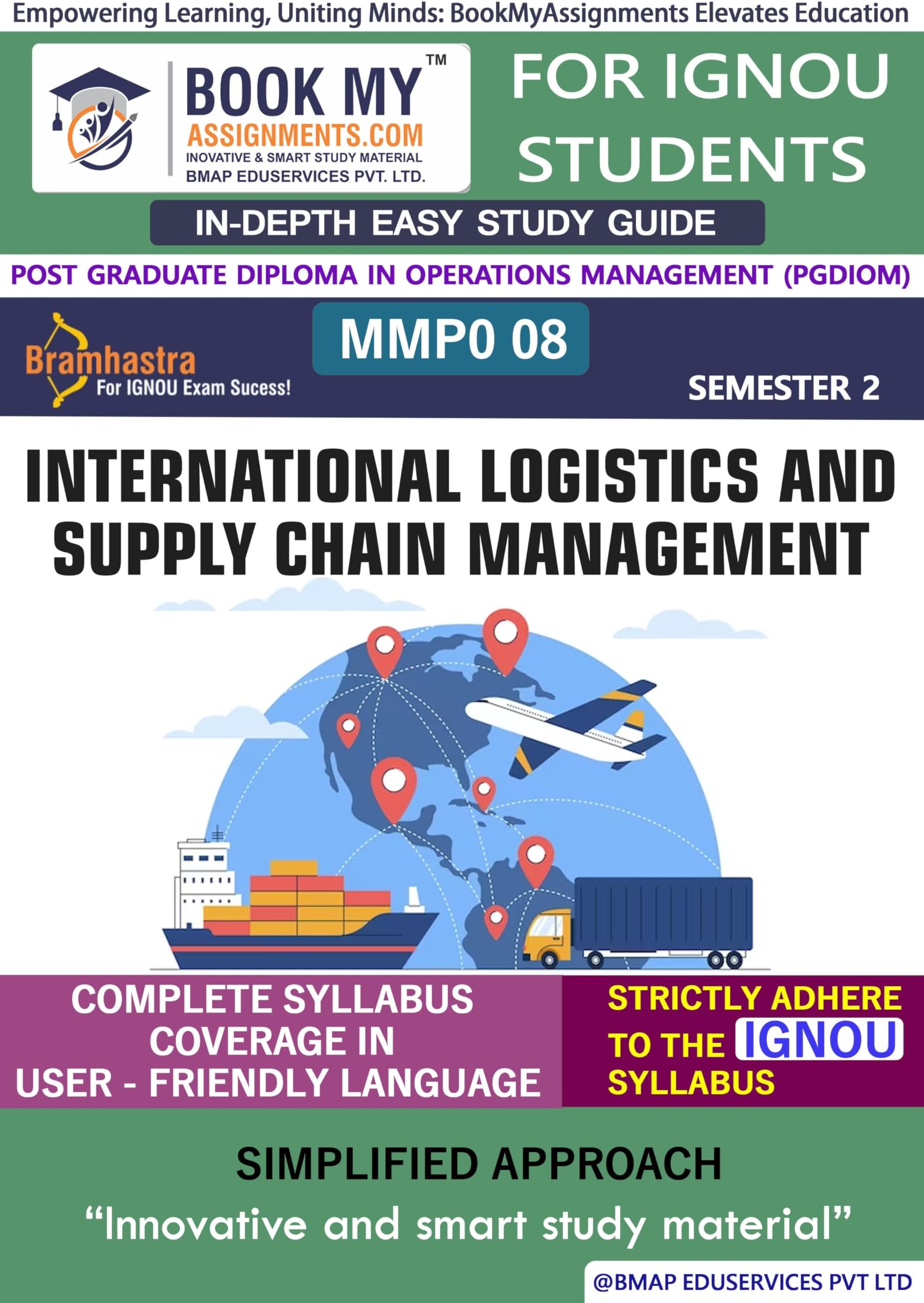 IGNOU MMPO 008 International Logistics and Supply Chain Management Study Material (In Depth Guide) For Ignou Student Paperback – 1 January 2024