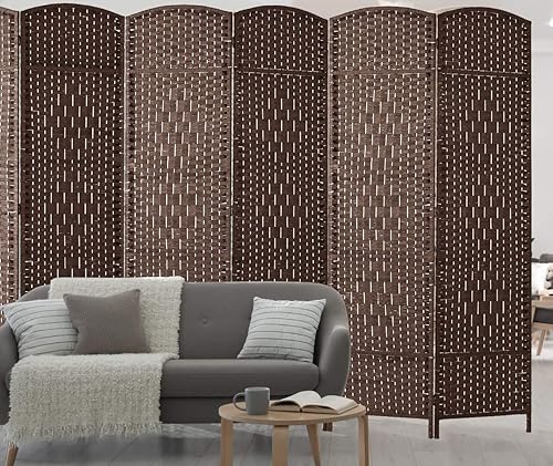 Miniatura 49 de Divisores de habitación de 6 pies de alto - 20 pulgadas de ancho pantalla de privacidad independiente con fibra tejida de diamante, divisor de pared
